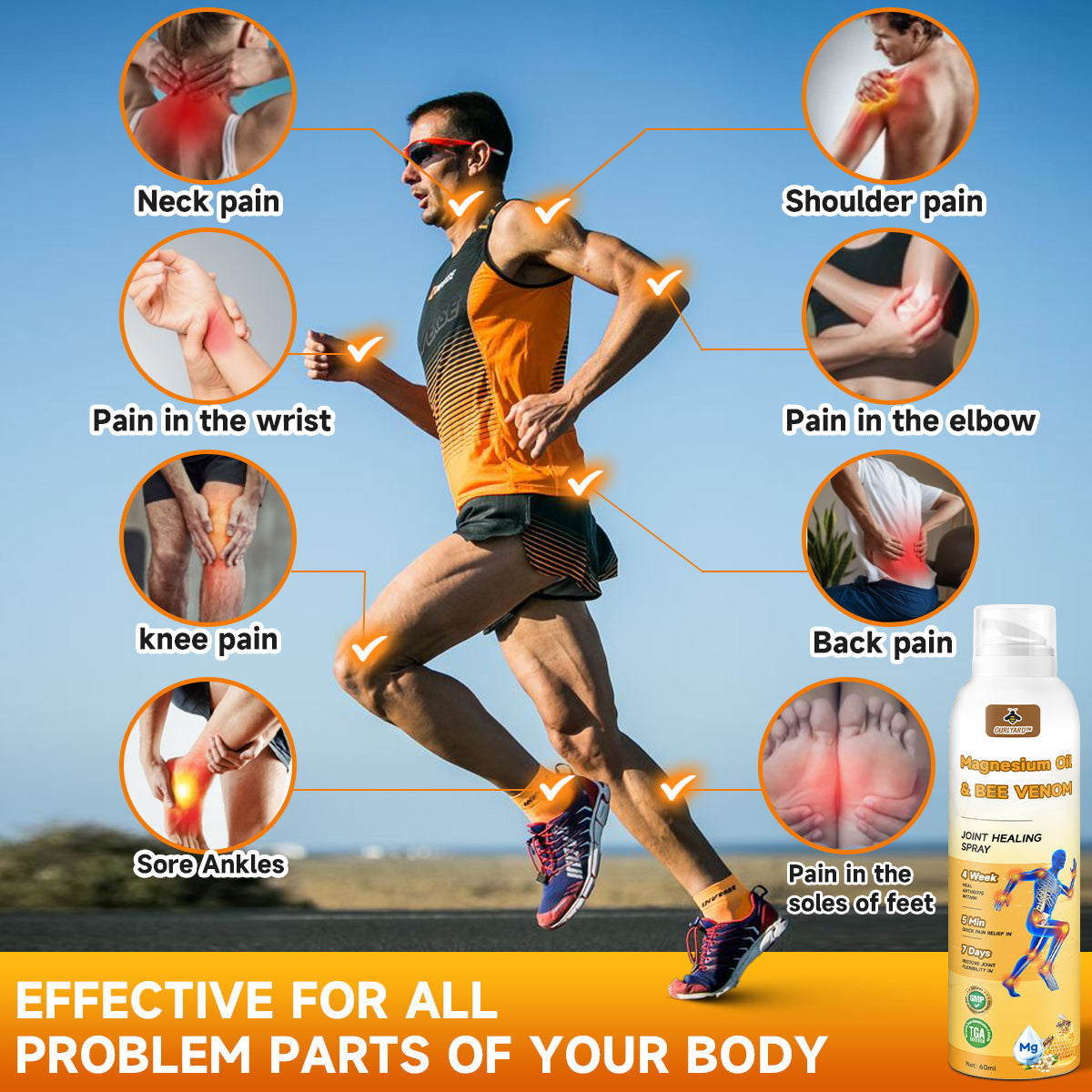 🎁⚡Ourlyard™ Magnesium Oil & Bee Venom Joint Healing Spray👨⚕️Approved by the Australian Orthopaedic Association (AOA)