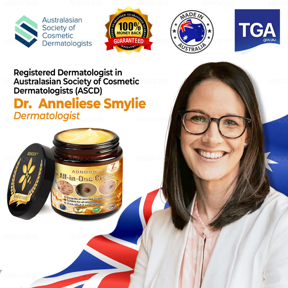 Official Store ADNOON® Multi-Effect All-in-One Skincare Cream Certified by The Australasian College of Dermatologists (ACD) (Treating Skin Cancer, Eczema, Acne, Warts, Psoriasis, Wrinkles, Scars, and Varicose Veins)