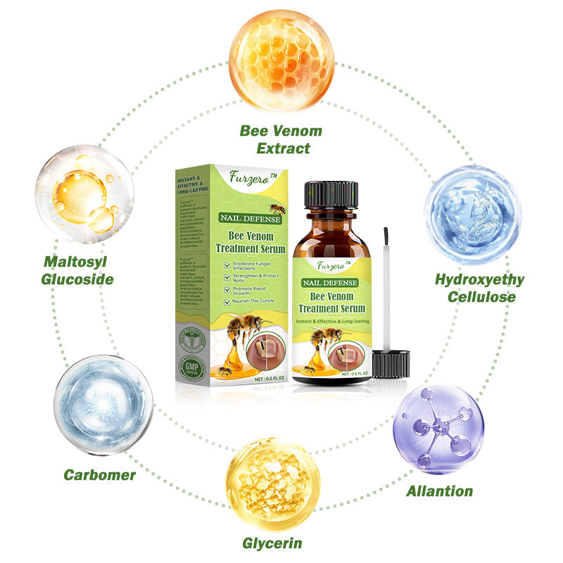 👩⚕️☘️Furzero™ Nail Defense Bee Venom Treatment Serum(For All Kinds Of Nail Diseases✅For Healthier Nail Growth)