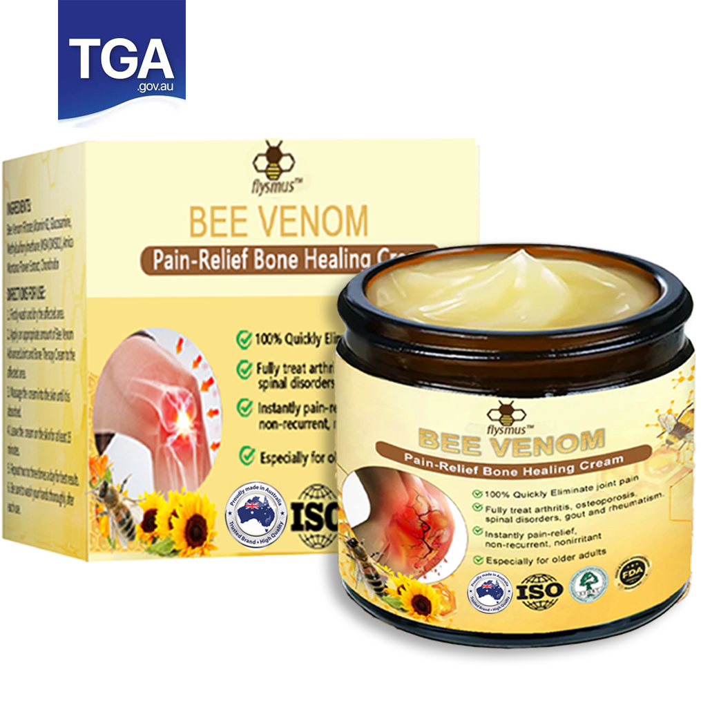 ✅Official Store: flysmus™ Bee-Venom Pain-Relief Bone Healing Cream👨⚕️Orthopaedic Association(AOA) Approved (Reducing joint swelling, pain, stiffness, redness, warmth, soreness, and joint fatigue)