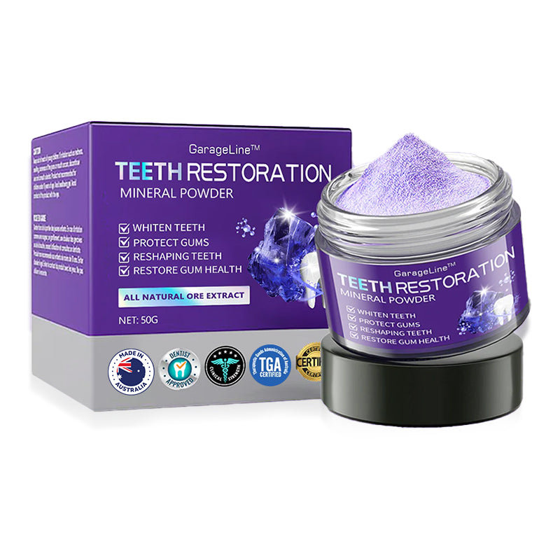 🦷🌲GarageLine™ (ADA recommended)TeethRestoration Mineral Powder(⏰𝐋𝐢𝐦𝐢𝐭𝐞𝐝 𝐭𝐢𝐦𝐞 𝐝𝐢𝐬𝐜𝐨𝐮𝐧𝐭 𝐋𝐚𝐬𝐭 𝟑𝟎 𝐦𝐢𝐧𝐮𝐭𝐞𝐬⏰)