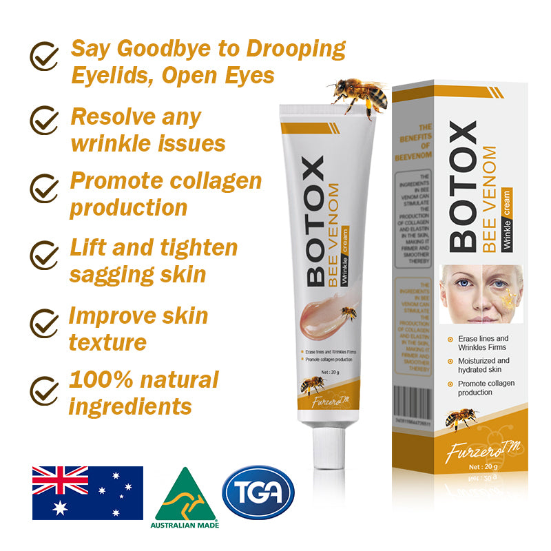 (🎐Made and Shipped from Australia✅) Furzero™ Botox Bee Venom Wrinkle Removal Cream- LAST DAY 70% OFF